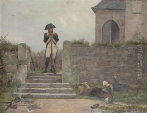 War Scene With Officer