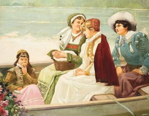 Mensen In Een Bootje by Franz Geerts