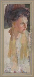 Frauenportrat Im Profil by Walter Geffcken