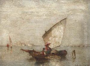 Trading Vessels On The Lagoon, Venice; And Another Similar Trading Vessels On The Lagoon, Venice; And Another Similar