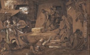 Bethlehemitischer Kindermord (studie) by Carl Gehrts