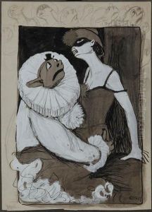 'gestandnis Nach Dem Fasching' by August Geigenberger