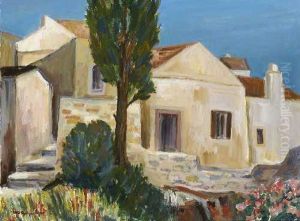 Sudlandisches Dorf by Otto Geigenberger