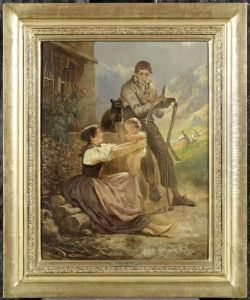 A Peasant Family by Johann Joseph Geisser