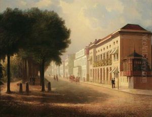 A Quiet City Street Scene