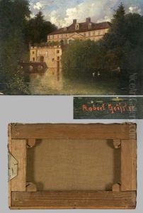 Romantische Schloss-ansicht Am See Romantische Schloss-ansicht Am See