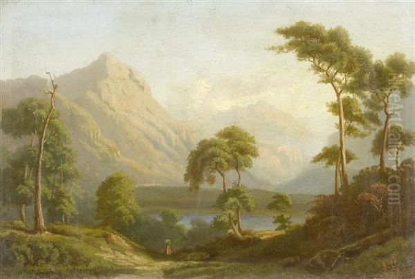 Idyllic Landscape By The River Bank - view 1