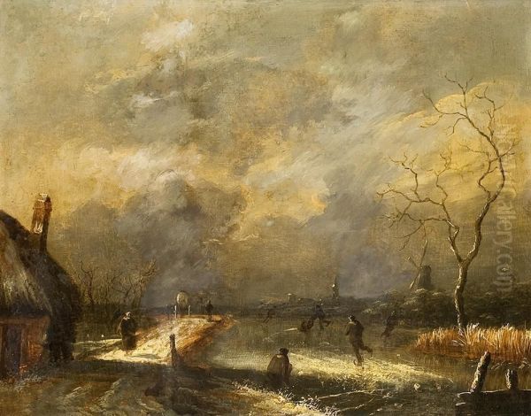 Winterlandschaft Mitfigurenstaffage - view 1