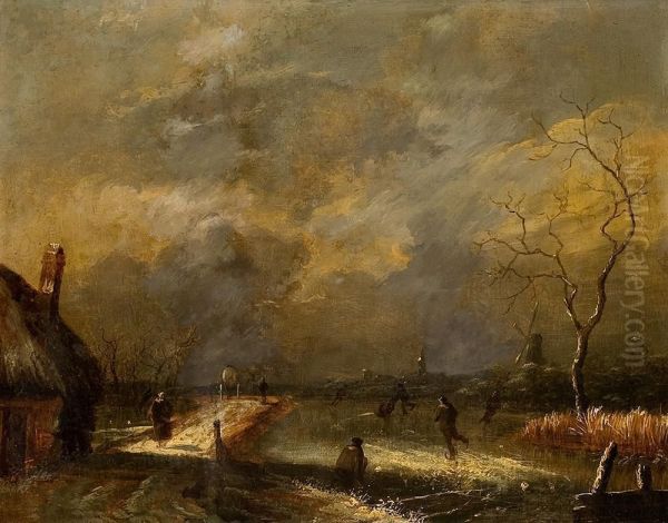 Winterlandschaft Mit Figurenstaffage - view 1