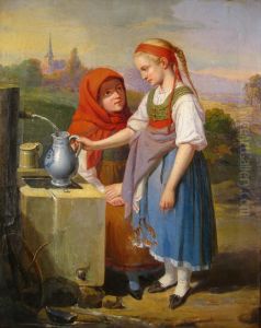 Twogirls At A Well Twogirls At A Well