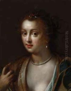 Portrait Of A Lady, Bust-length, As Berenice, Wife Of Ptolomy Iiiof Egypt by Gortzius Geldorp