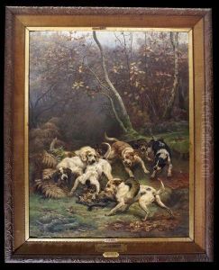 Prise D'un Renard by Jules Bertrand Gelibert