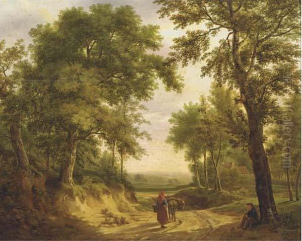 On A Forest Path In Summer - view 1