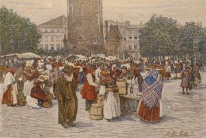 Market Day by Johann Nepomuk Geller