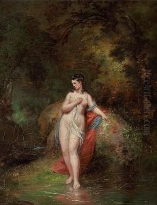 Geller: A Bather At A Forest Lake Geller: A Bather At A Forest Lake