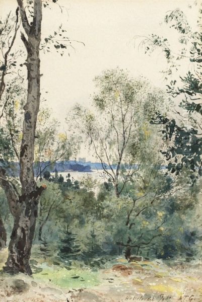 Utsikt Mot Bogesunds Slott Fran Hasseludden, Nacka - view 1