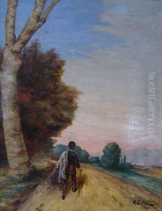 Promeneur Sur La Route. Promeneur Sur La Route.