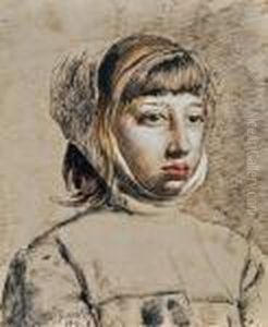 Ritratto Di Fanciulla by Vincenzo Gemito