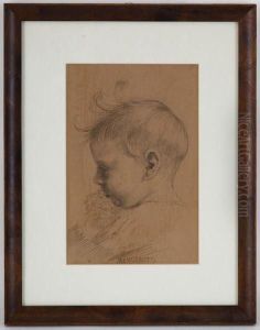Visage D'enfant, Crayon De by Vincenzo Gemito