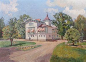 Villa Med Gronskande Park by Anton Genberg