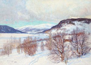 Vinter Landscape From Jamtland by Anton Genberg