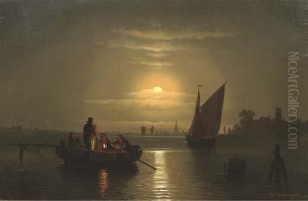 Fishing By Moonlight - view 1