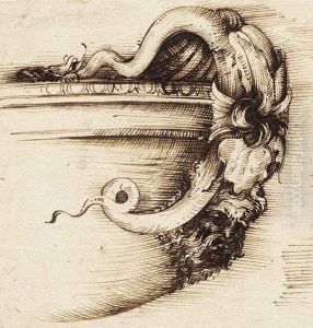 Umkreis: Gefas Mit Schlangenhen by Girolamo Genga