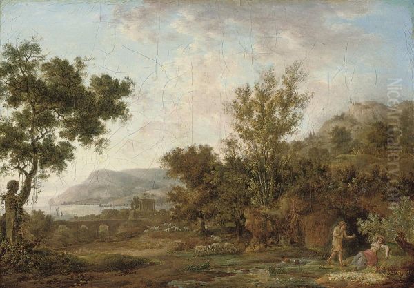 A Wooded River Landscape - view 1