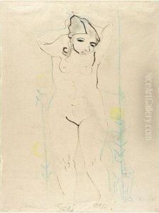 Madchenakt (young Female Nude) by Robert Genin