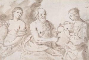 Loth Und Seine Tochter by Cesare Gennari