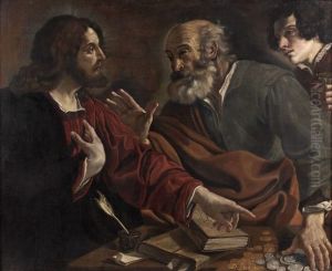La Vocation De Saint Matthieu by Lorenzo Gennari