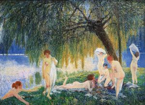 Les Baigneuses by Hyacinte Joseph Genta
