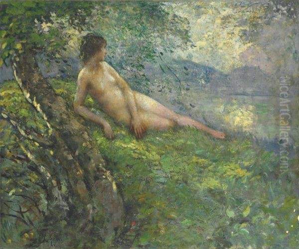 Nude By A Stream - view 1