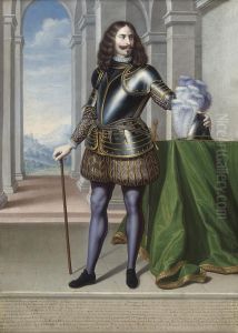 Portrait Of Don Antonio De Moncada by Luigi Gentile