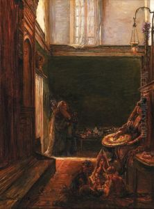 Dans La Synagogue De Tripoli by Ismael Gentz