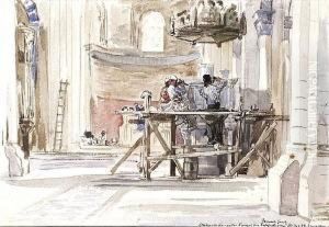 "steinarbeiten An Der Kanzel Der
Erloserkirche". by Ismael Gentz