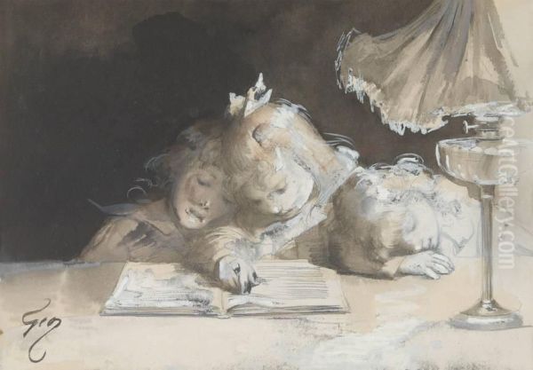 Les Enfants A La Lecture - view 1