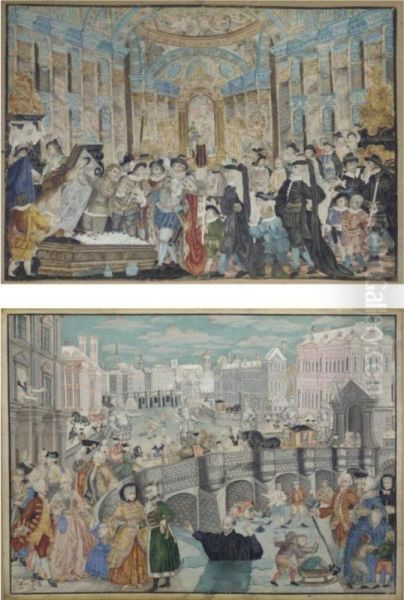 The Conversion Of Saint Francis Borgia While Accompanying The Body Of The Empress Isabella Of Portugal To Her Burial Place In Granada In 1537; Saint Ignatius Loyola Performing A Miracle - view 1