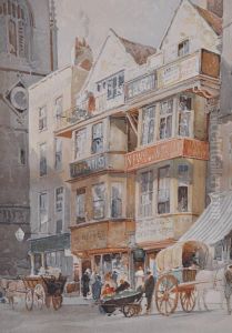 Horsedrawn Carts In Fleet Street