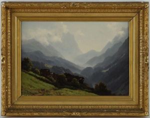 Paysage De Montagne by Jean Philippe George-Juillard