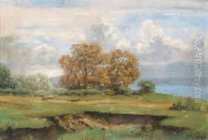 Seeuferpartie Im Herbst by Jean Philippe George-Juillard
