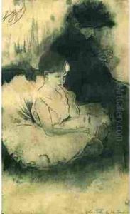 Planche Pour Les Petites Du Ballet by Louis George-Legrand