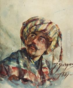 Autoportret In Costum Oriental by Ion Georgescu