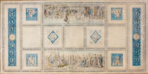 Projet De Plafond Pour La Bibliotheque Du Conservatoire De Musique by Baron Francois Gerard