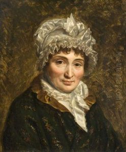 Portrait De Femme Au Bonnet Blanc by Baron Francois Gerard