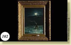 Sortie En Mer Au Clair De Lune by Henry Gerard