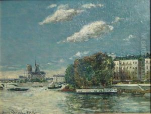 Les Quais De Seine A Paris by Henry Gerard