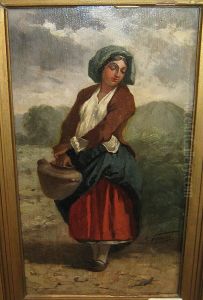 Femme Aux Champs by Simonin Gerard