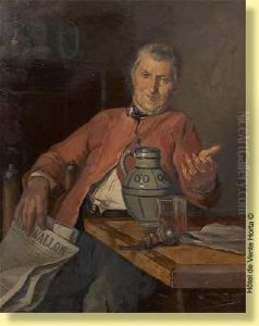 Lecteur De Journal by Simonin Gerard