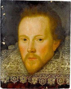 Portrait Of A Gentleman, Bust-length, With A Red Embroidered Tunic And A White Lace Collar by Marcus Ii Gerards